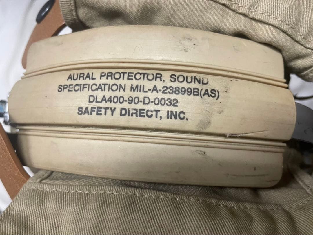 米海軍.海兵隊航空隊フライトデッキクルー防音ヘルメット7-1サイズ美