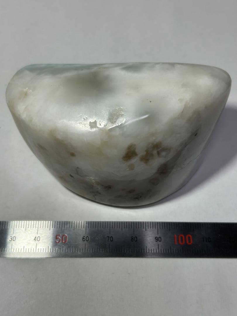 ドミニカ産　特大　ラリマー　ブルー　ペクトライト　原石　磨き石　370.5g