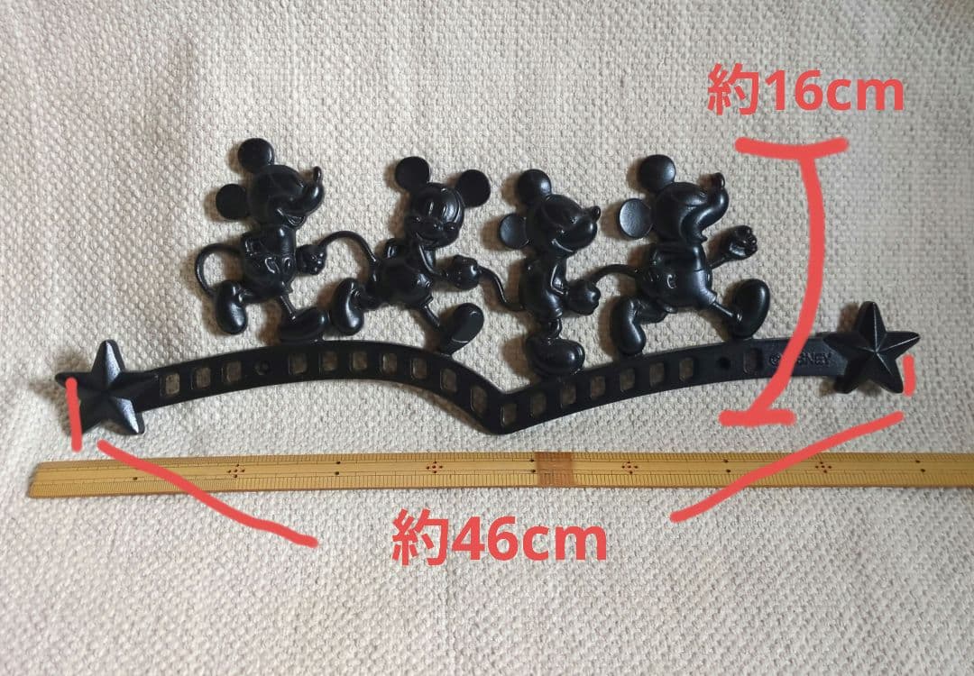 Disney ミッキーマウス インテリアプレート／鋳物