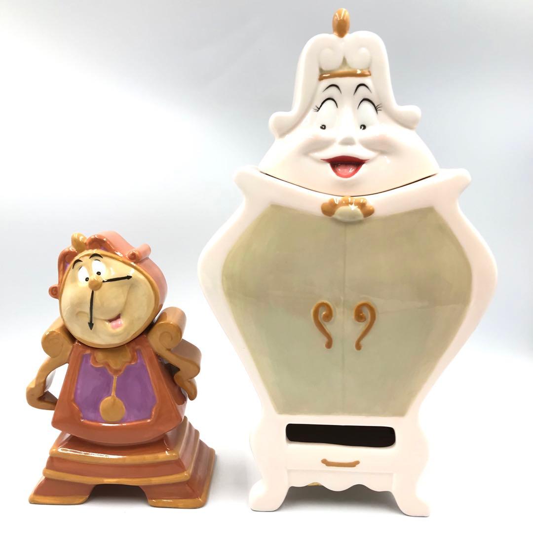 美女と野獣10周年 陶器製フィギュア /置物/小物入れ　5点セット