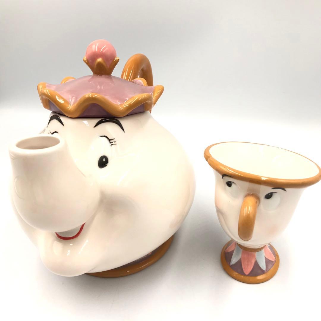 美女と野獣10周年 陶器製フィギュア /置物/小物入れ　5点セット