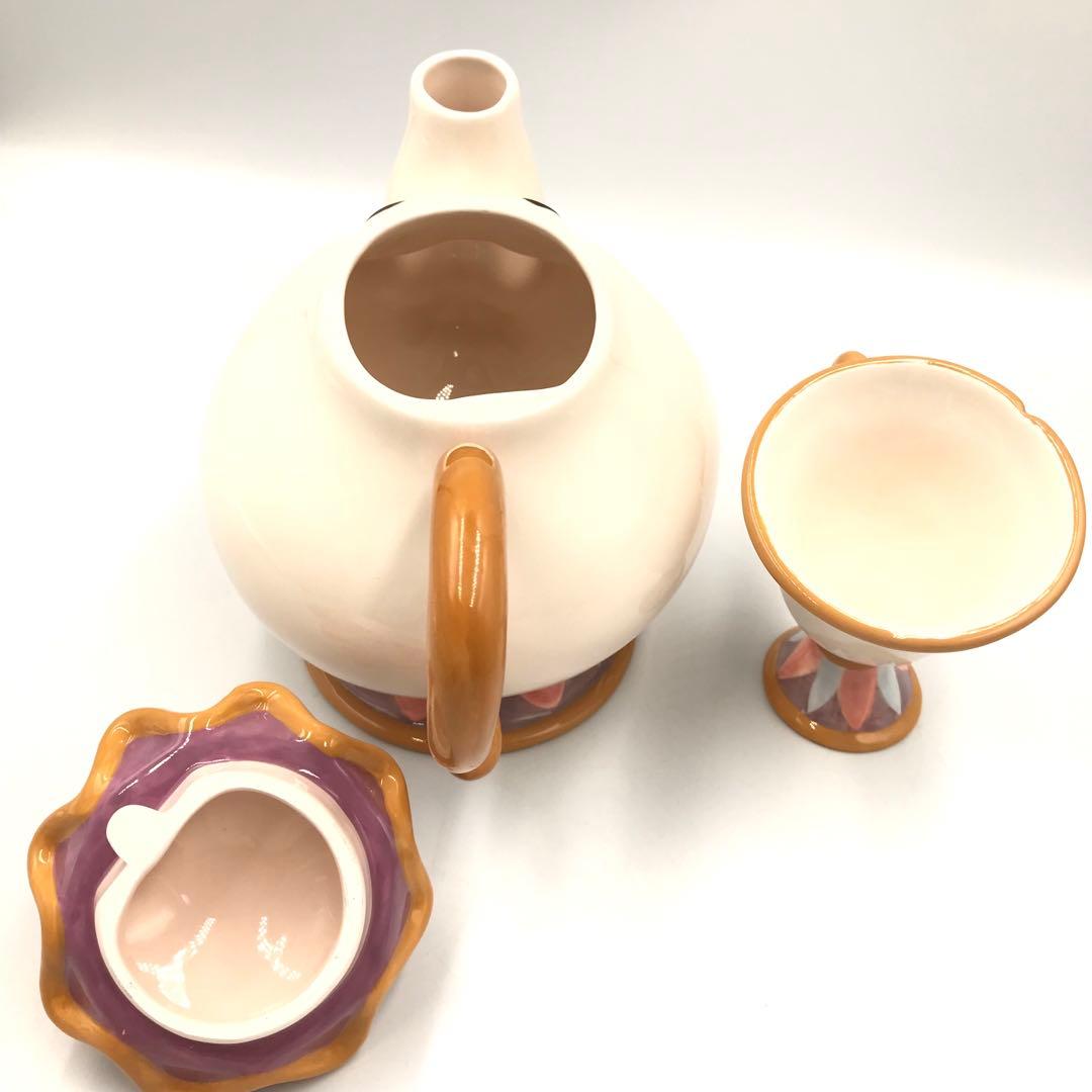 美女と野獣10周年 陶器製フィギュア /置物/小物入れ　5点セット