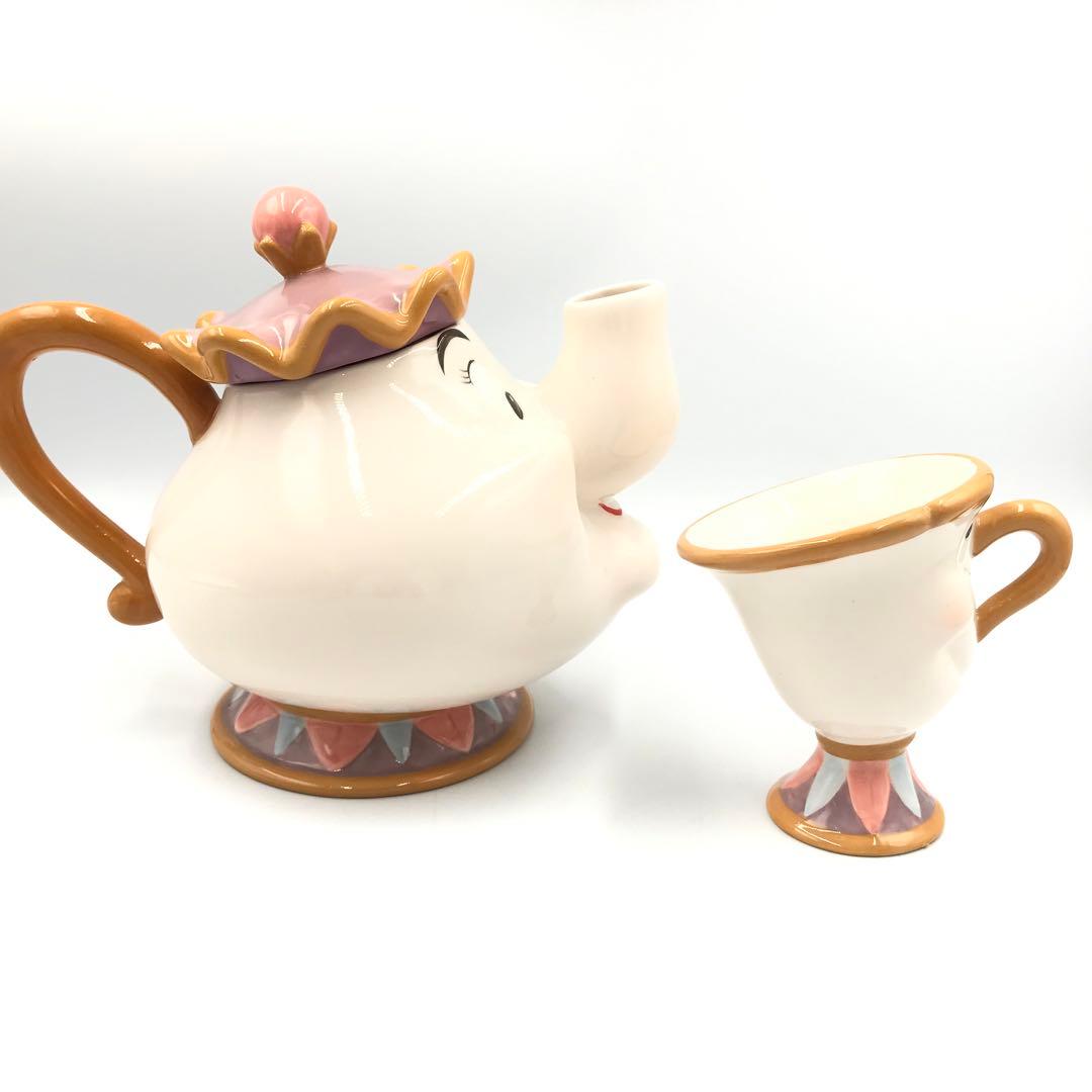 美女と野獣10周年 陶器製フィギュア /置物/小物入れ　5点セット