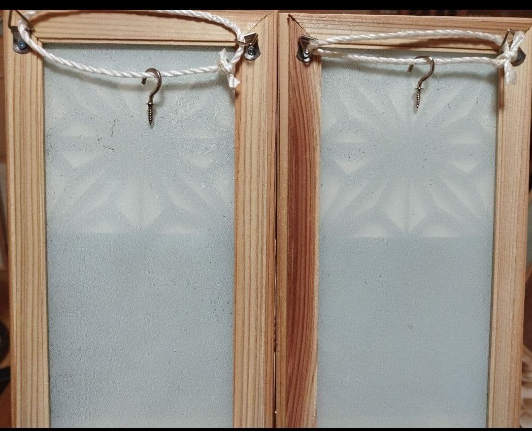 202 ❣️特価❣️ 飾り組子麻の葉組子アクリル板入り3枚一組