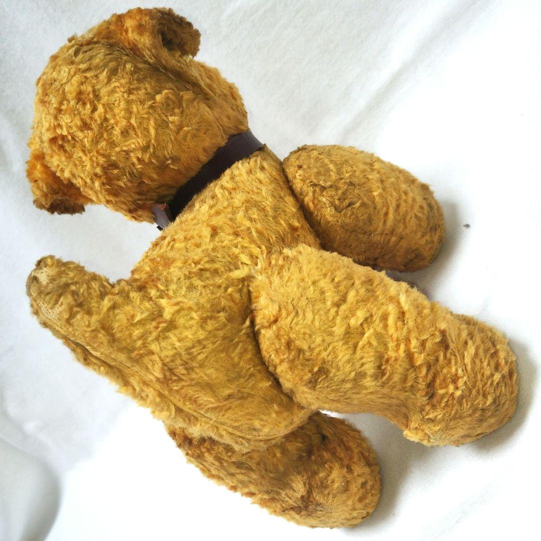 【アンティーク】茶色の小犬のぬいぐるみ　ヴィンテージ レトロ