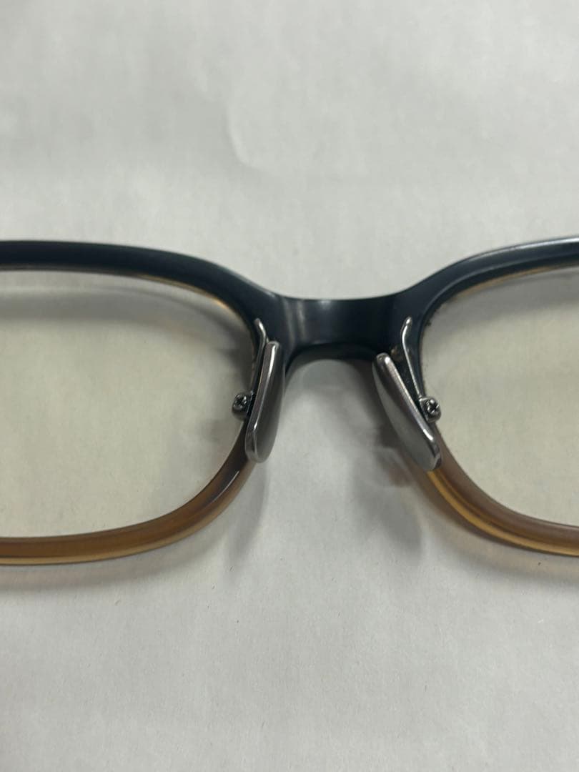 EVE un BLUE メガネ　ウェリントン　フレーム　ブラウン　度あり