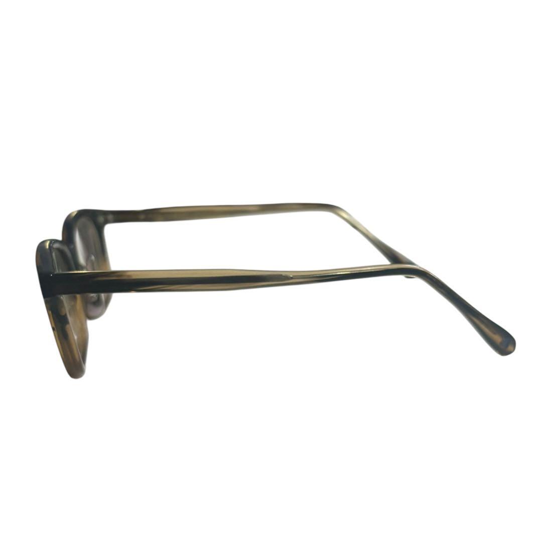 EVE un BLUE メガネ　ウェリントン　フレーム　ブラウン　度あり