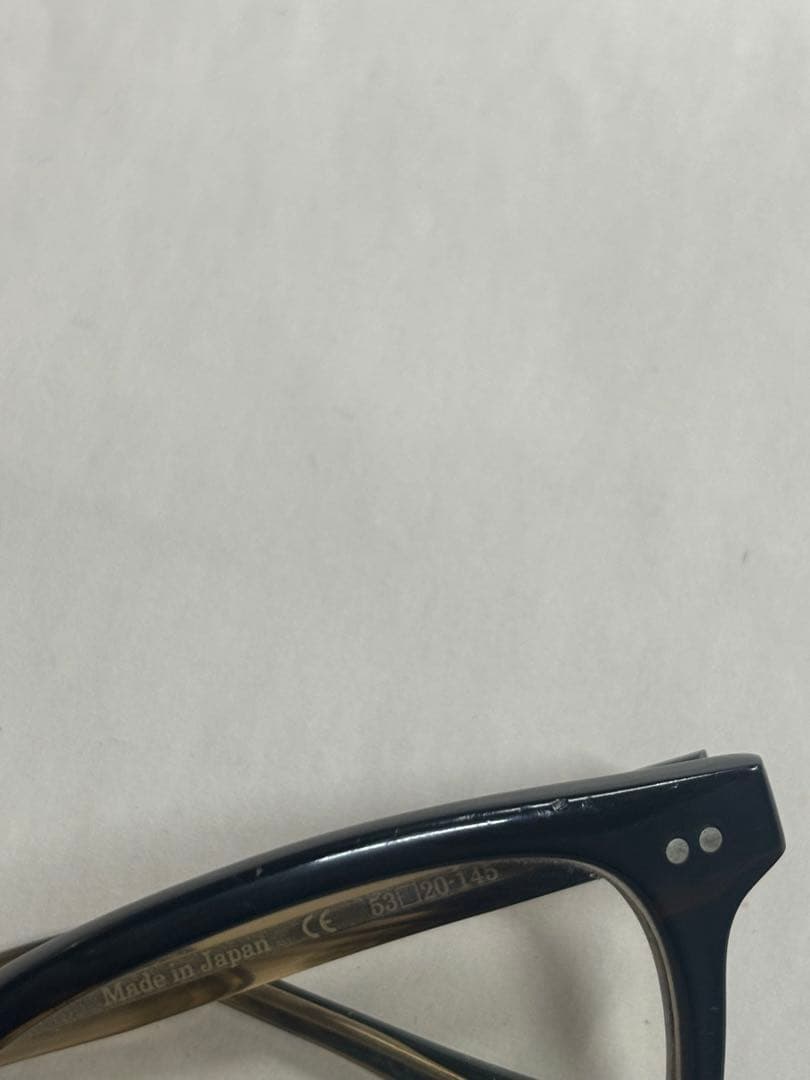 EVE un BLUE メガネ　ウェリントン　フレーム　ブラウン　度あり