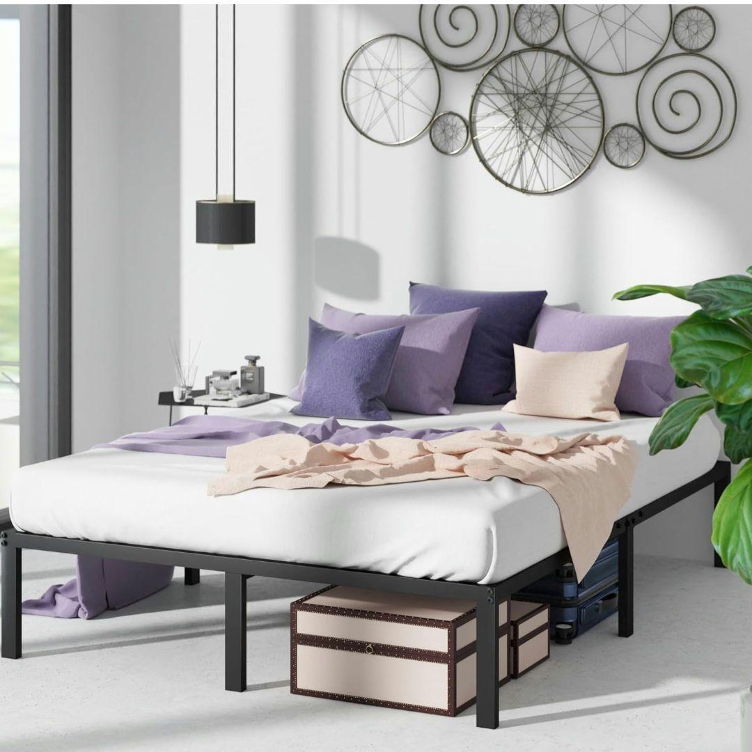 【かな】ZINUS メタル ベッドフレーム ダブルベッド下収納