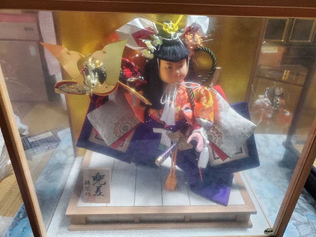 伝統的 五月人形 ケース付き 約50cm