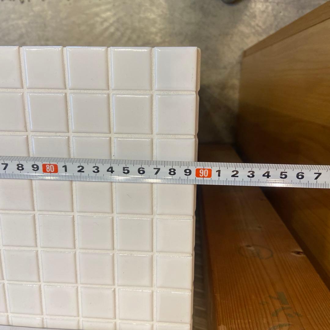 モモナチュラル MomoNatural⭐️モザイク タイル　スリム キッチンワゴン