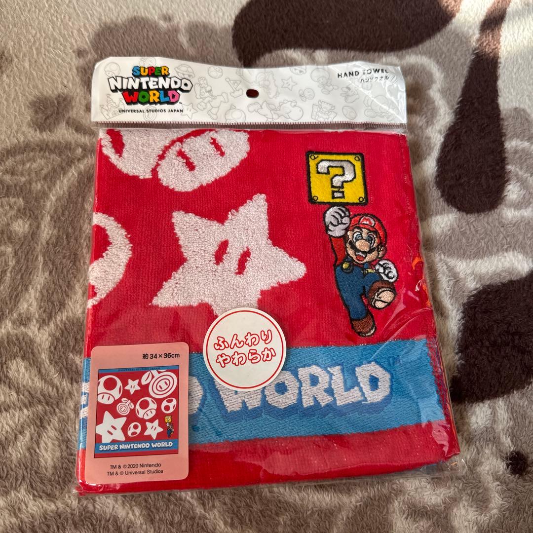 マリオ ハンドタオル USJ 新品未開封NINTENDO WORLD - メルカリ