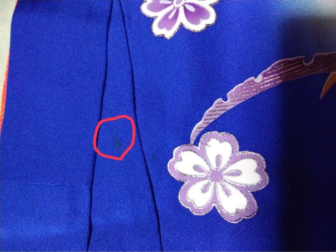 7歳向け・表側正絹・お着物のセット・目立たない汚れあり