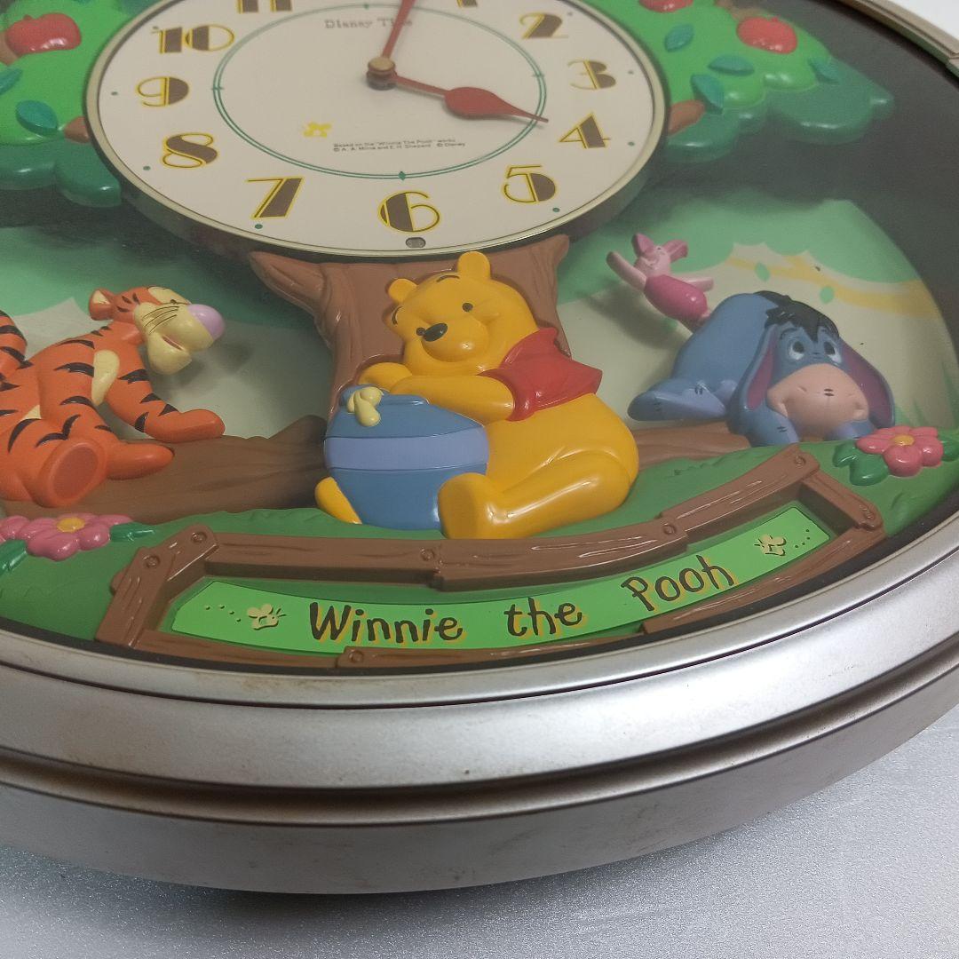 【稼働品】ディズニー　SEIKO　FW517S 掛け時計　くまのプーさん
