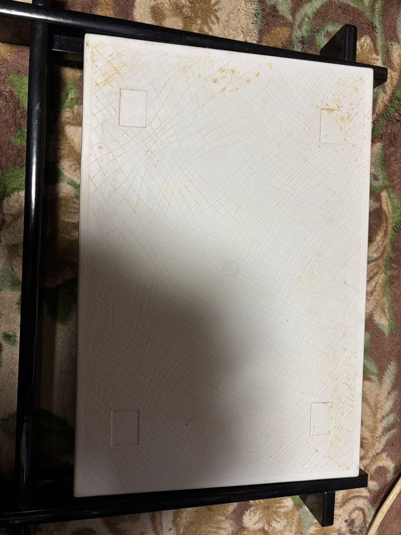 竹模様の青い皿 約40cm x 30cm