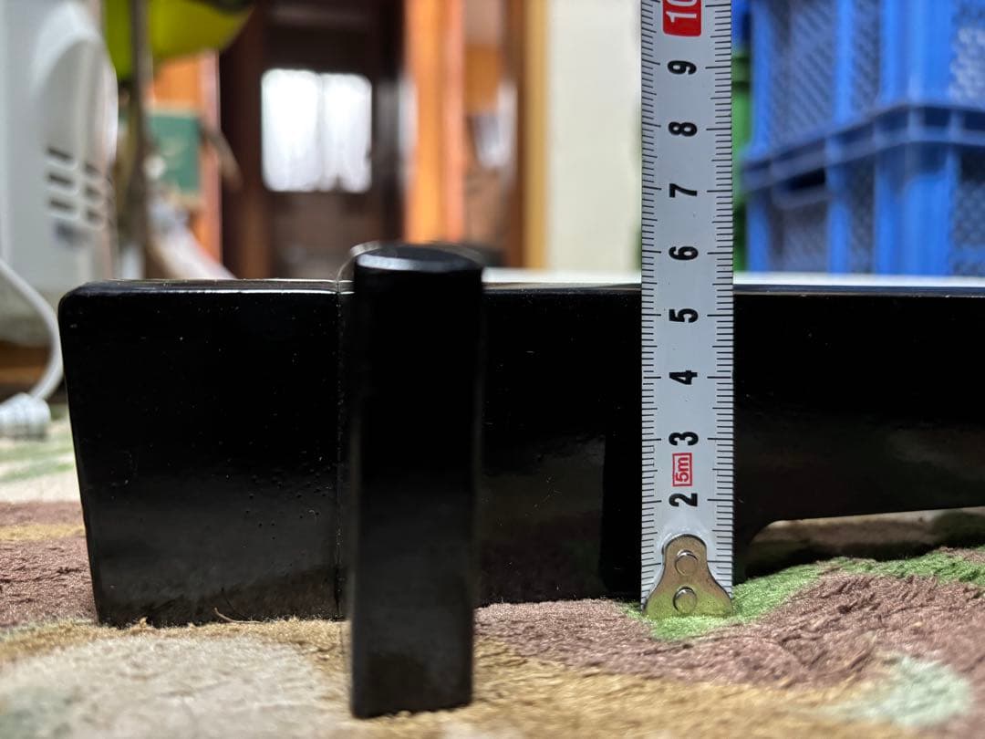 竹模様の青い皿 約40cm x 30cm