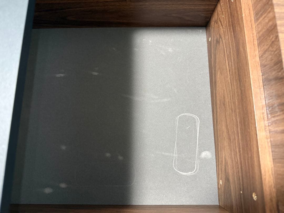 和モダン　ローテーブル　ブラック×ブラウン