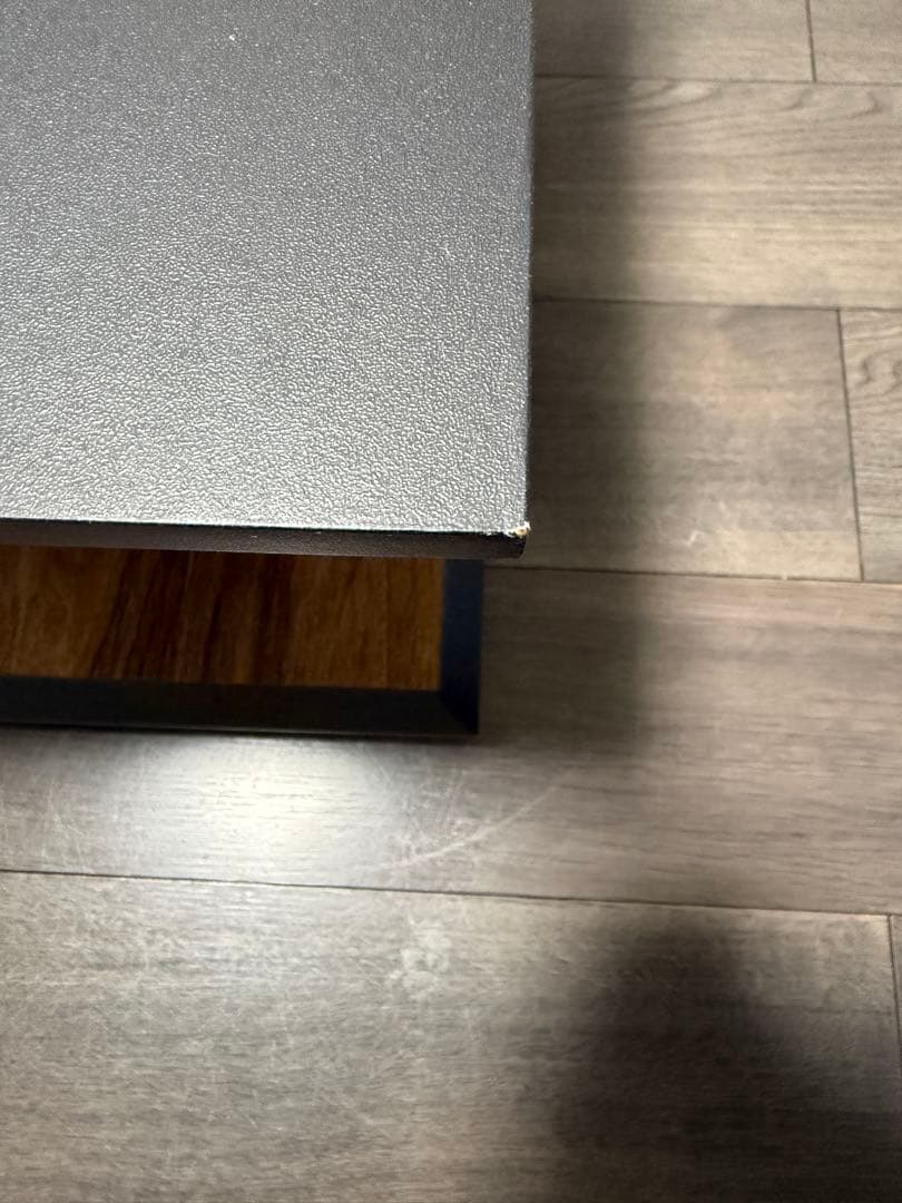 和モダン　ローテーブル　ブラック×ブラウン