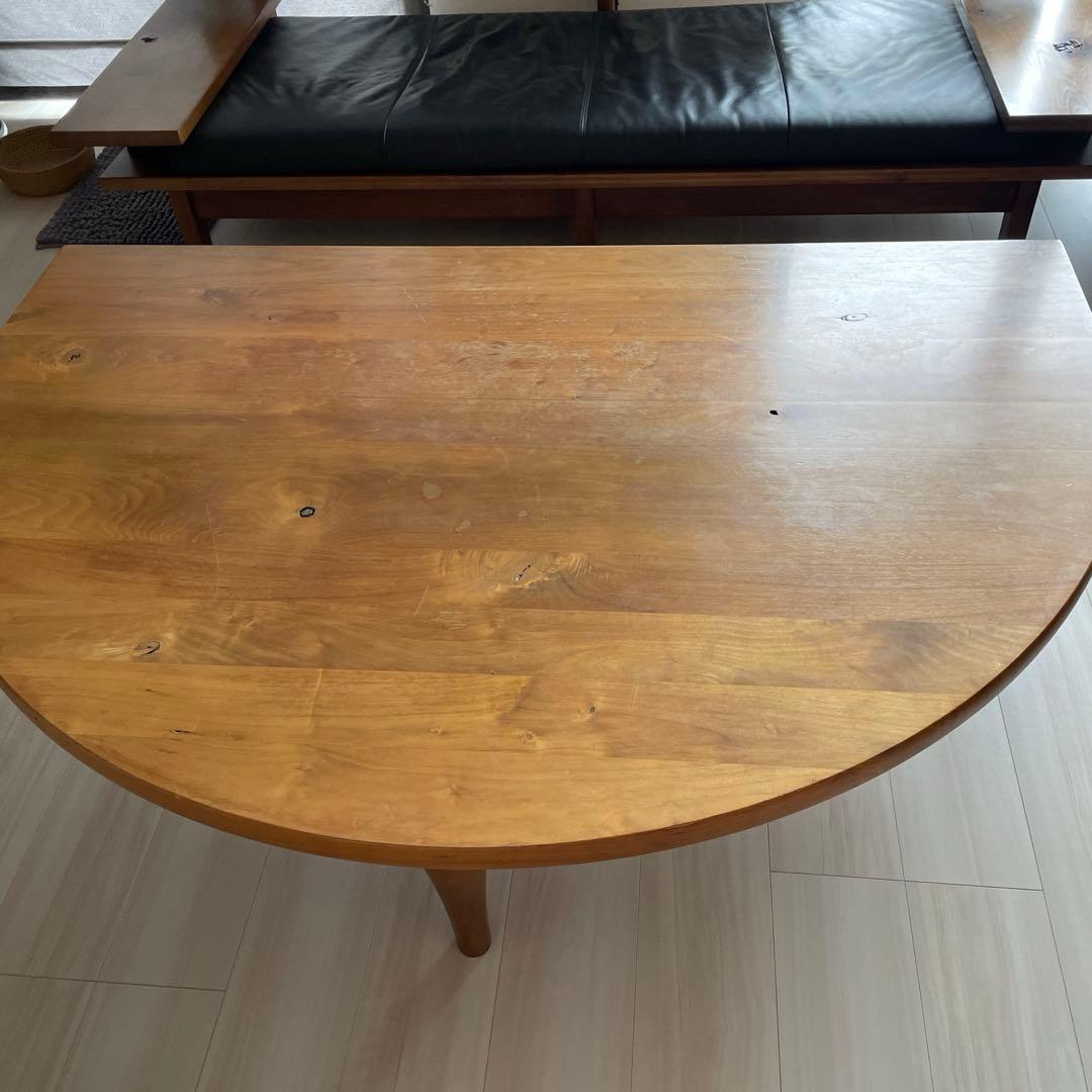HIDA 森のことば 半円形リビングテーブル
