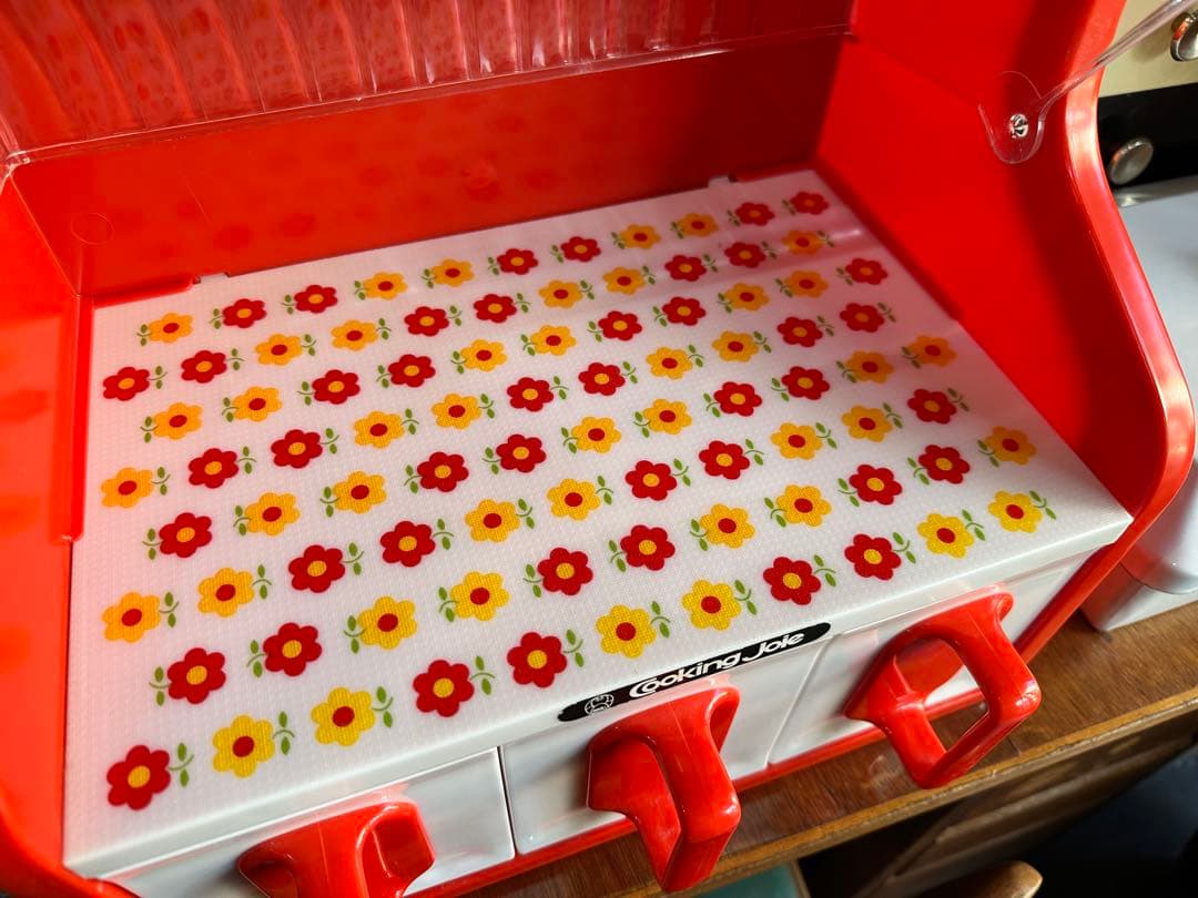 昭和レトロ　調味料入れ　調味料ストッカー　ダイエイ工業 レトロポップ 花柄