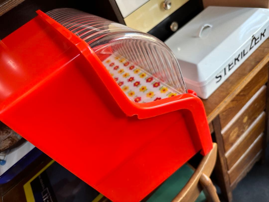 昭和レトロ　調味料入れ　調味料ストッカー　ダイエイ工業 レトロポップ 花柄