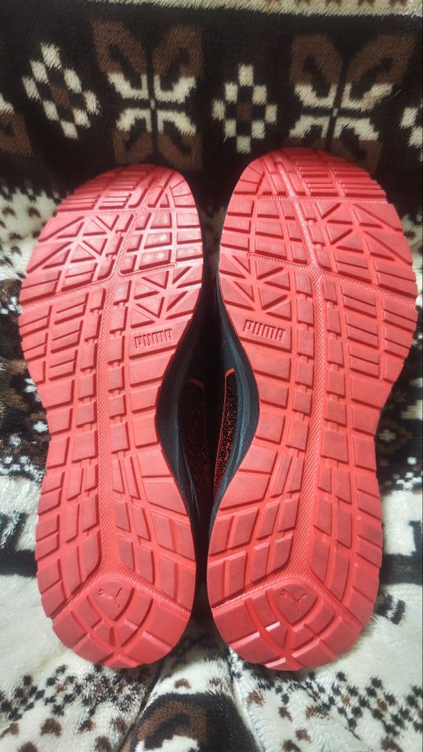 プーマ PUMA 安全靴 グライド レッド ロー 26.0cm