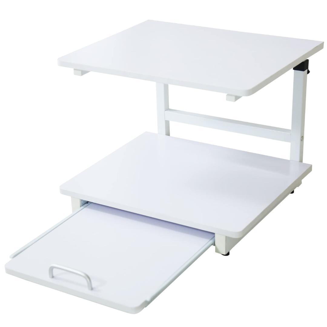 高さ調整可能なスライド棚付きレンジ台　キッチンラック