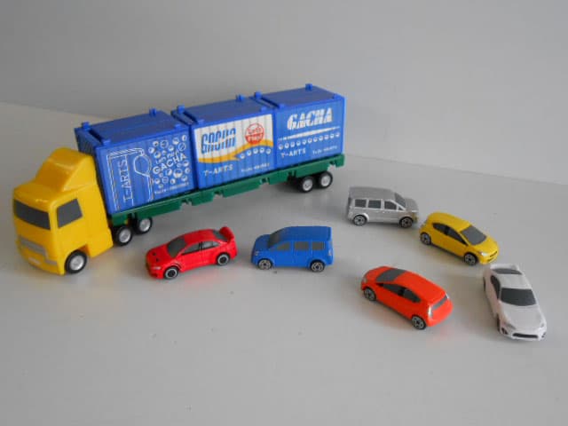 ♯Kui09Cz カプセル トミカ DX7 コンテナトレーラー編 全7種