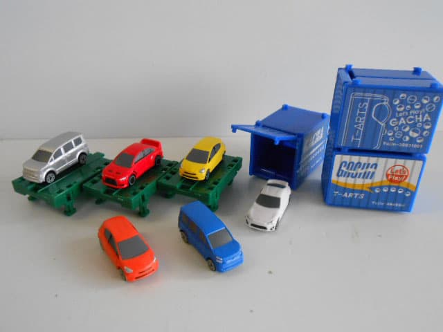 ♯Kui09Cz カプセル トミカ DX7 コンテナトレーラー編 全7種