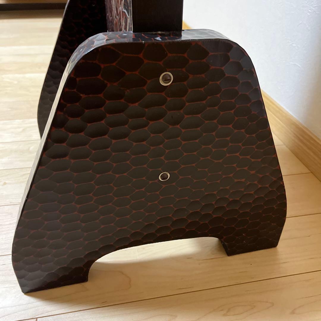 昭和レトロ　鎌倉彫三面鏡