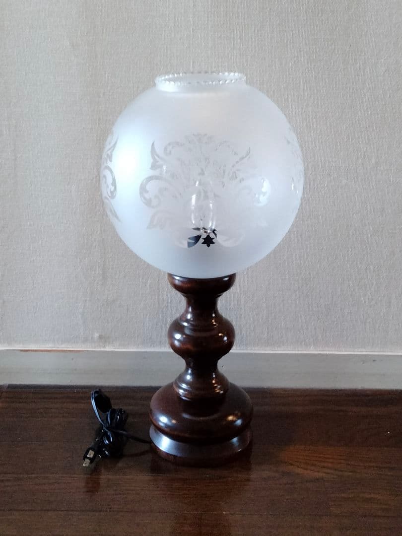 ⭐レトロ・美品⭐スペイン製 ダマスク柄 スタンドランプ アンティーク
