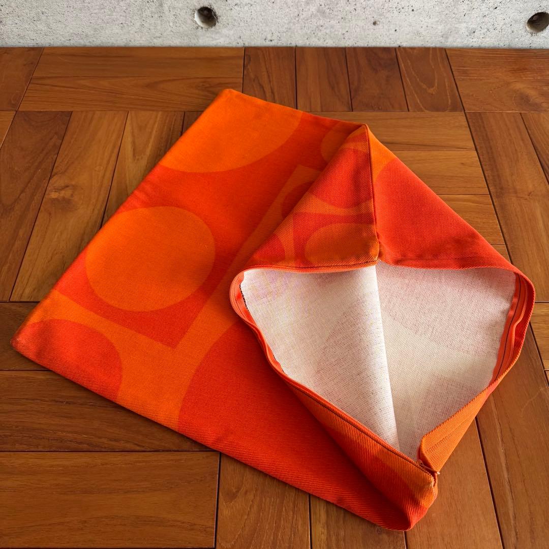 パントン ジオメトリー ファブリック クッションカバー 橙 正規品 Panton