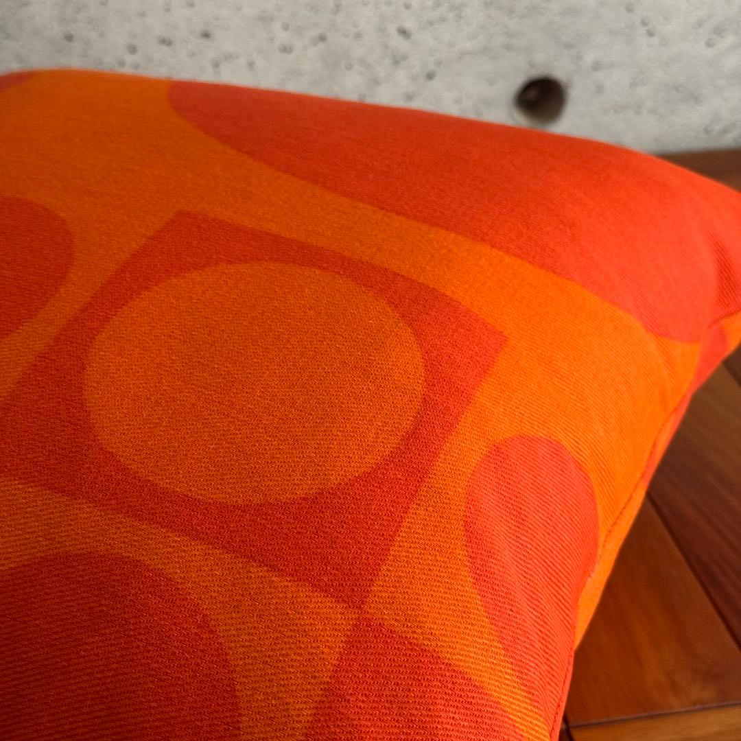 パントン ジオメトリー ファブリック クッションカバー 橙 正規品 Panton