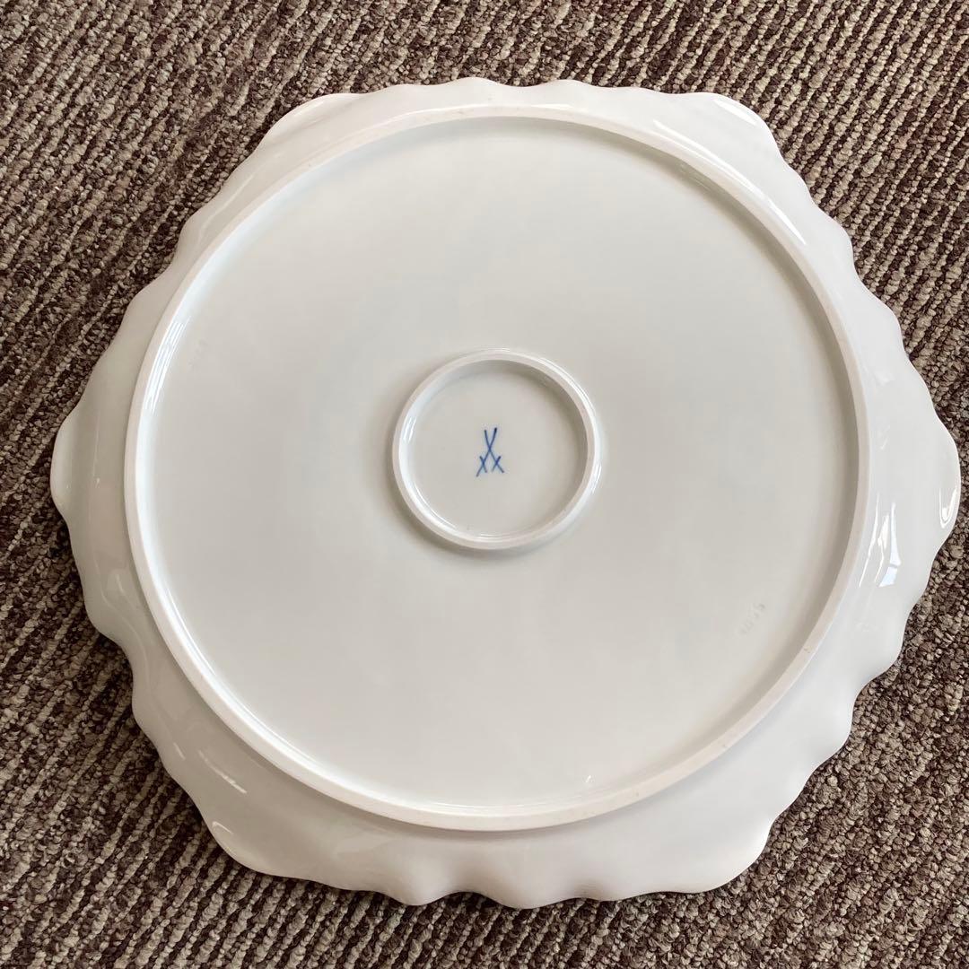 マイセン スワンサービス スワンホワイト プラター 大皿 約30cm