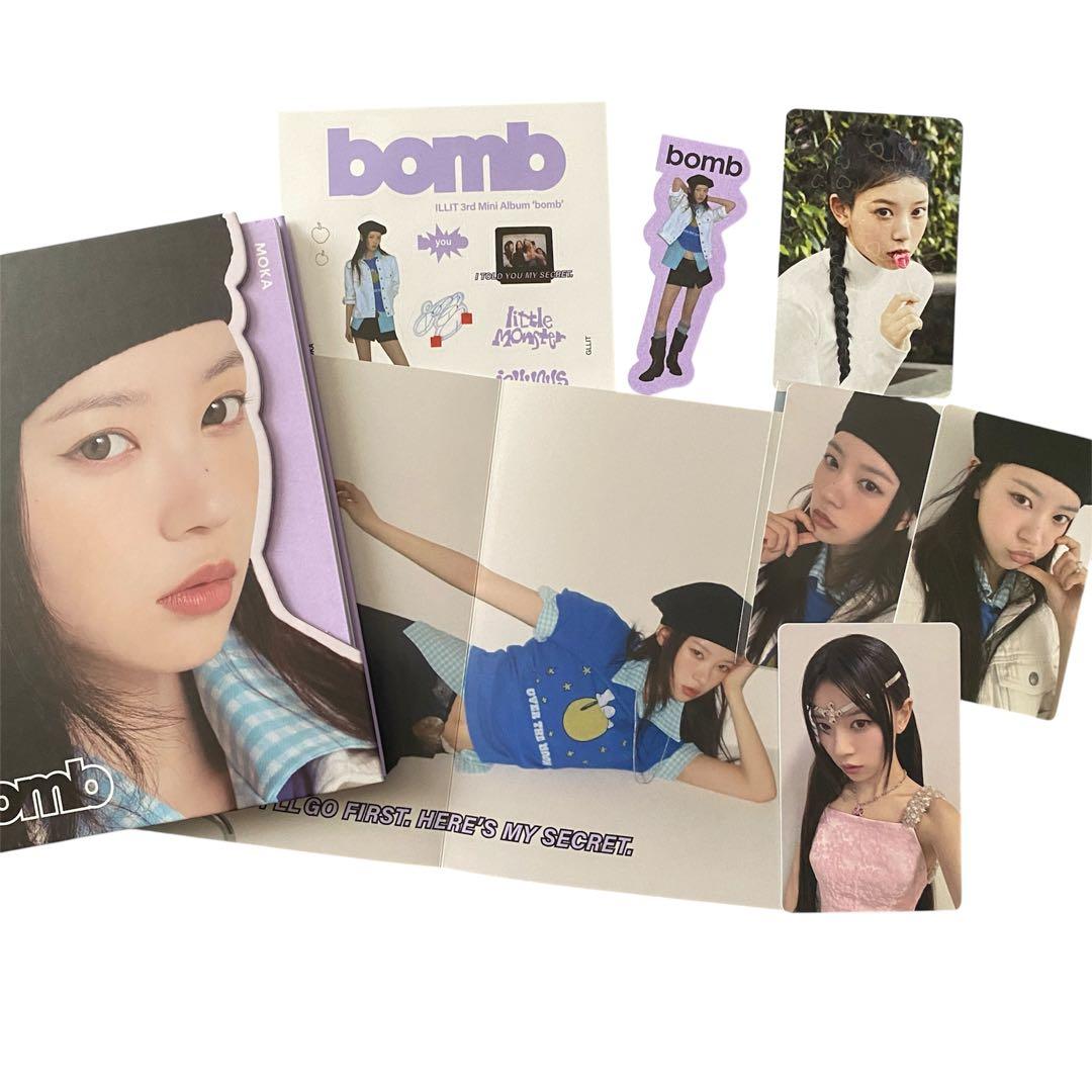 ILLIT bomb【GLLIT ver.モカ】+トレカ4種セット - メルカリ