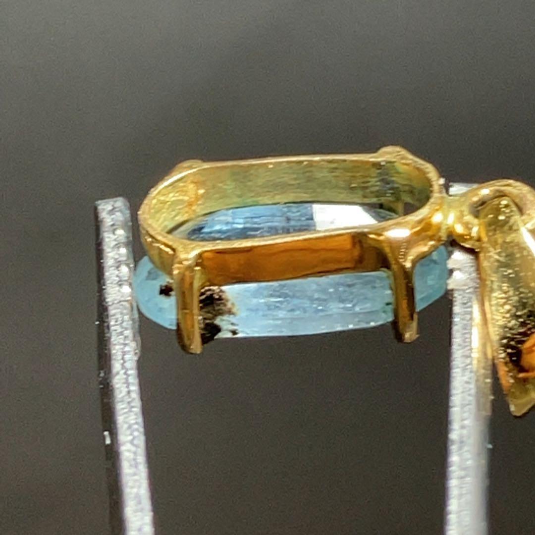 【天然アクアマリン】ペンダントトップアクセサリー高品質ct2746