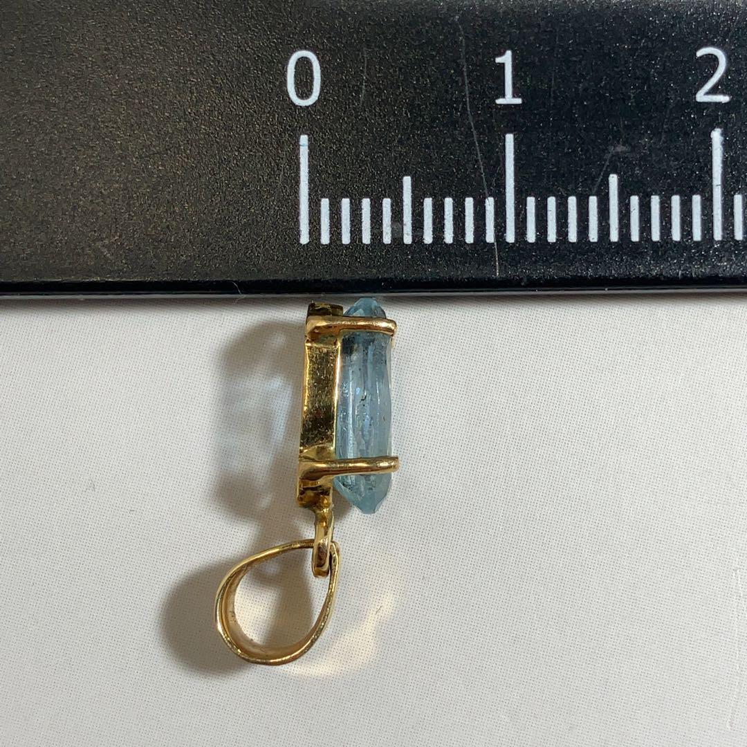 【天然アクアマリン】ペンダントトップアクセサリー高品質ct2746