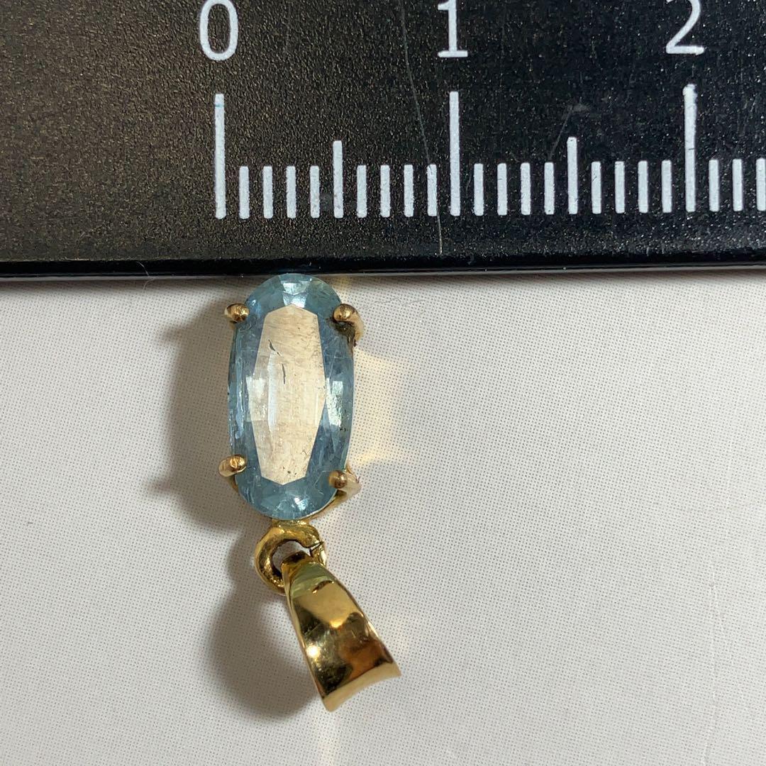 【天然アクアマリン】ペンダントトップアクセサリー高品質ct2746
