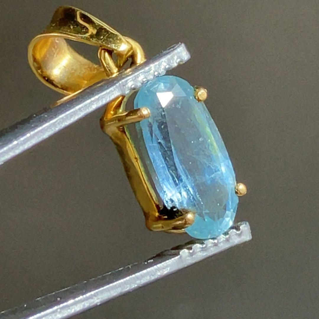 【天然アクアマリン】ペンダントトップアクセサリー高品質ct2746