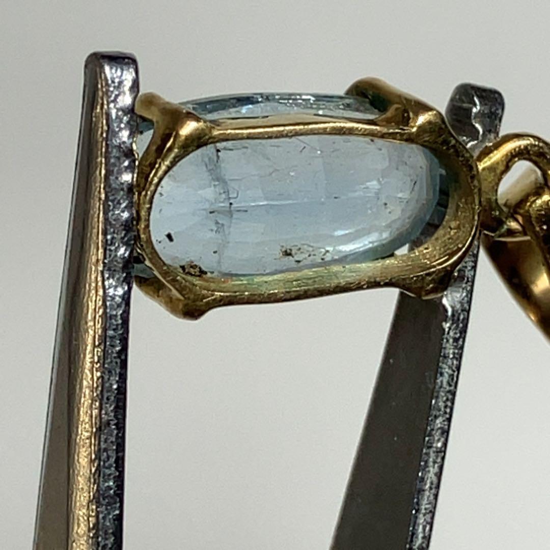 【天然アクアマリン】ペンダントトップアクセサリー高品質ct2746