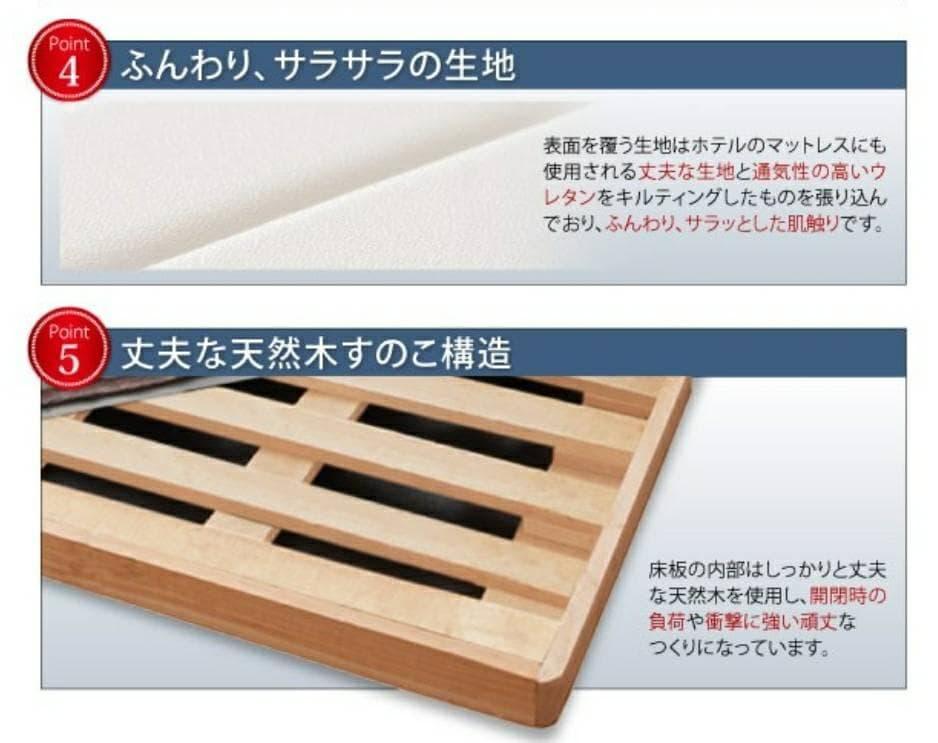 シングル 縦開き 跳ね上げベッド 通気性抜群 省スペース ダークブラウン