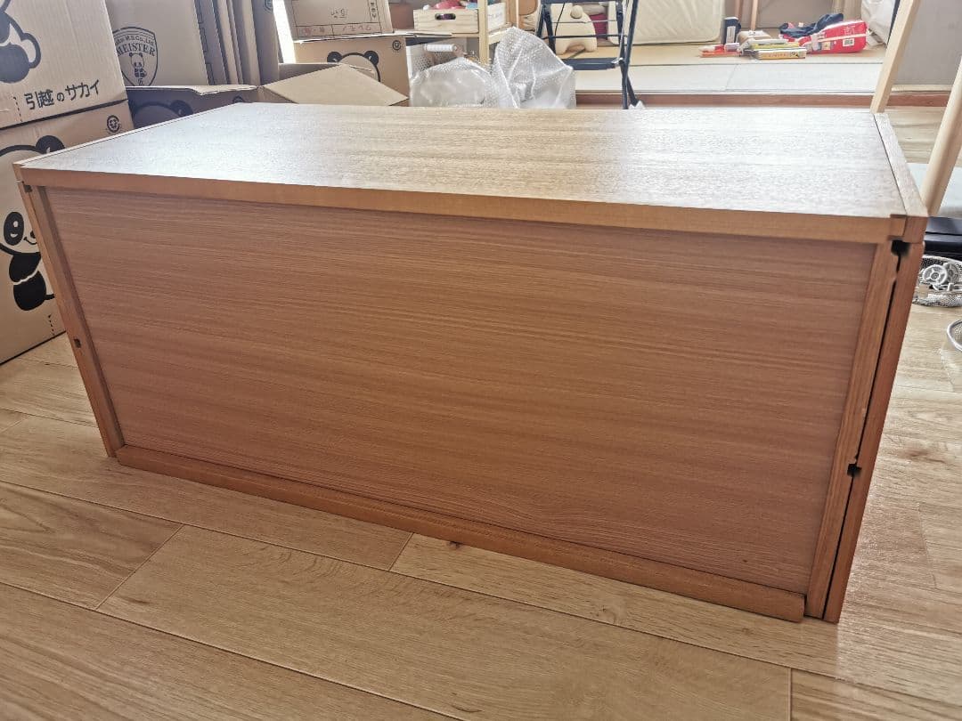 無印 ガラス戸つきユニットシェルフ用カップボード 棚