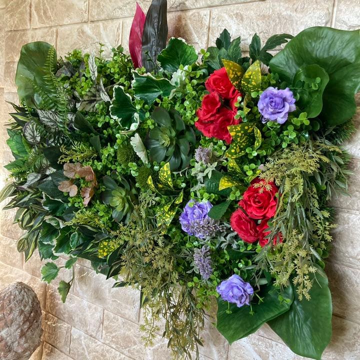 光触媒　人工観葉植物　ウォールグリーン 造花　インテリア6030