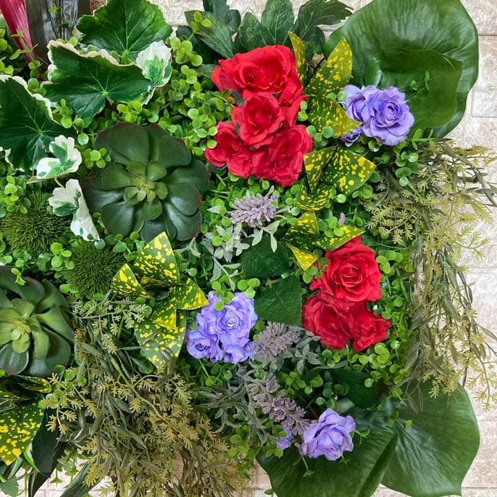 光触媒　人工観葉植物　ウォールグリーン 造花　インテリア6030