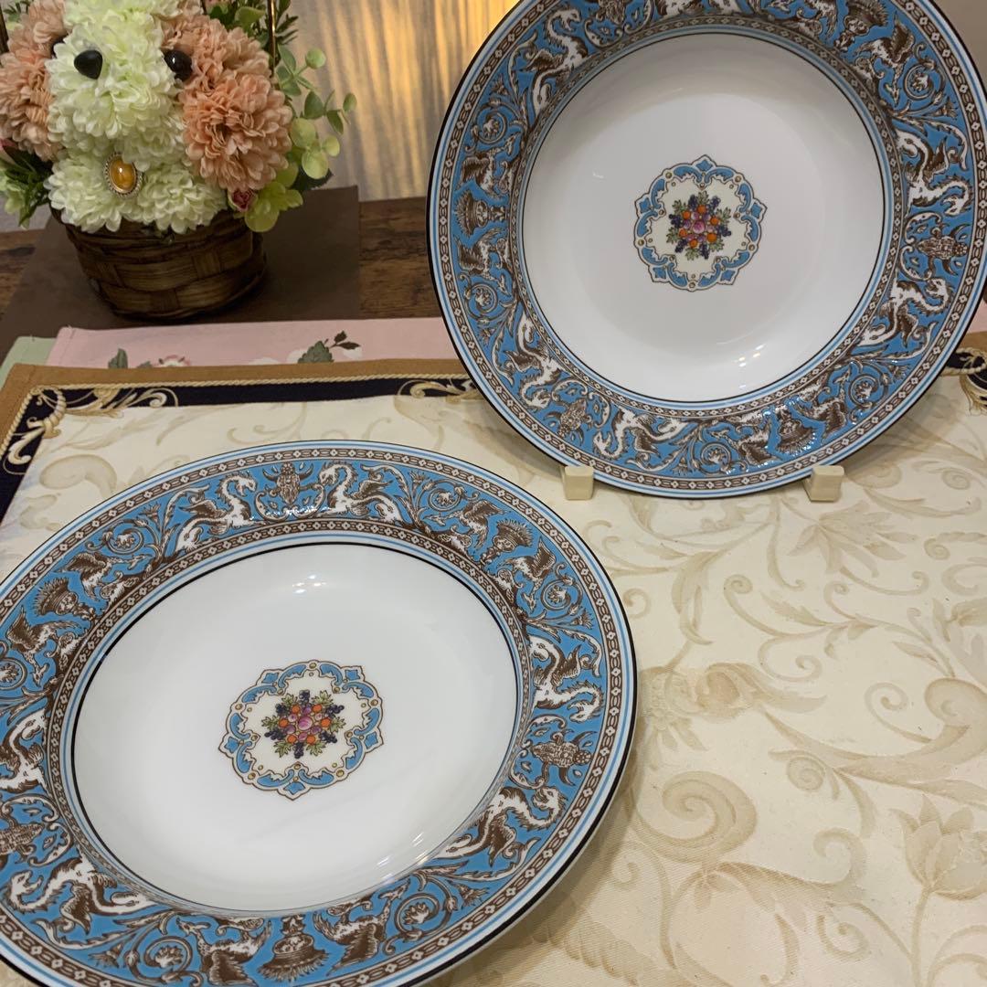 ウェッジウッド フロレンティーン　ターコイズ　20cmサラダボウル　6枚