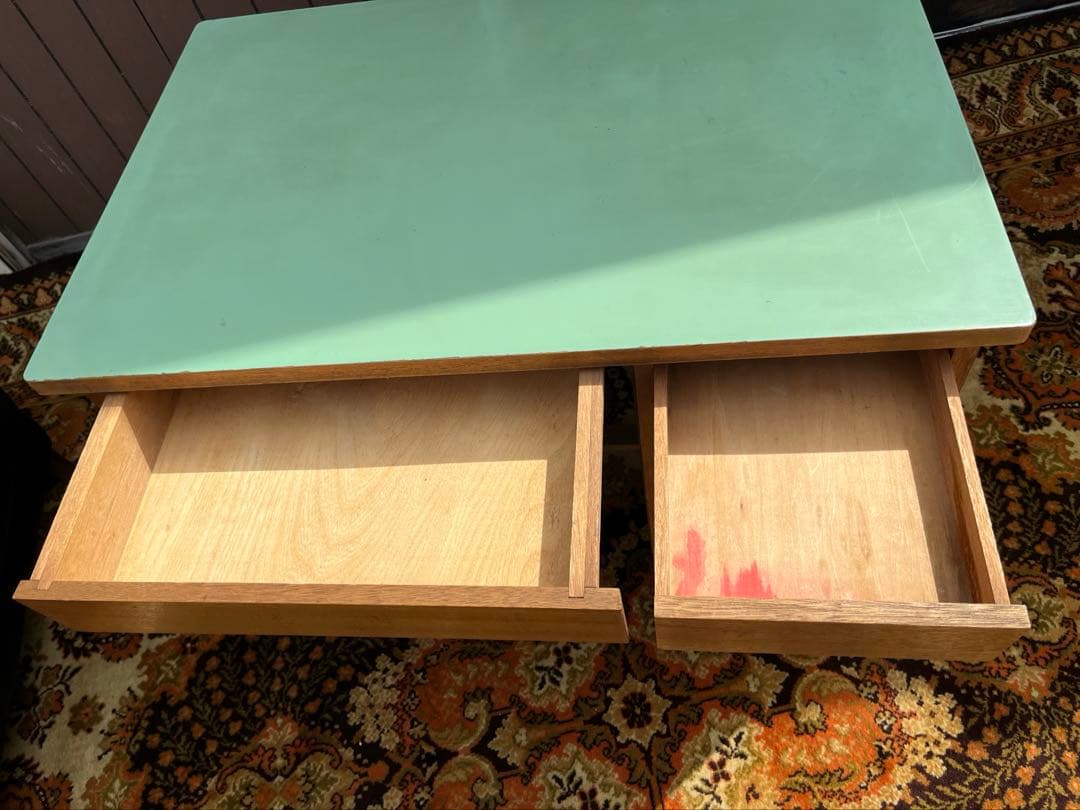 学習机 勉強机 デスク インテリア 昭和レトロ 当時物 アンティーク ビンテージ