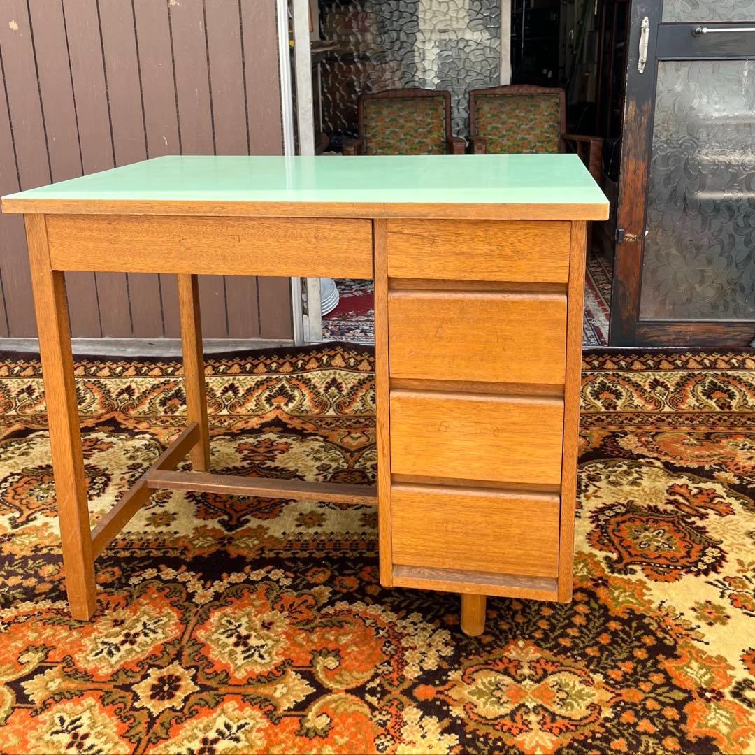 学習机 勉強机 デスク インテリア 昭和レトロ 当時物 アンティーク ビンテージ