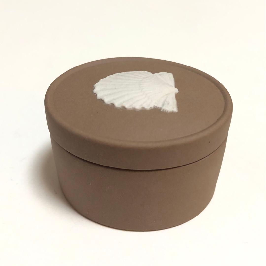 レア　英国ヴィンテージ ウェッジウッド ジャスパーウェア 豆型ボックス