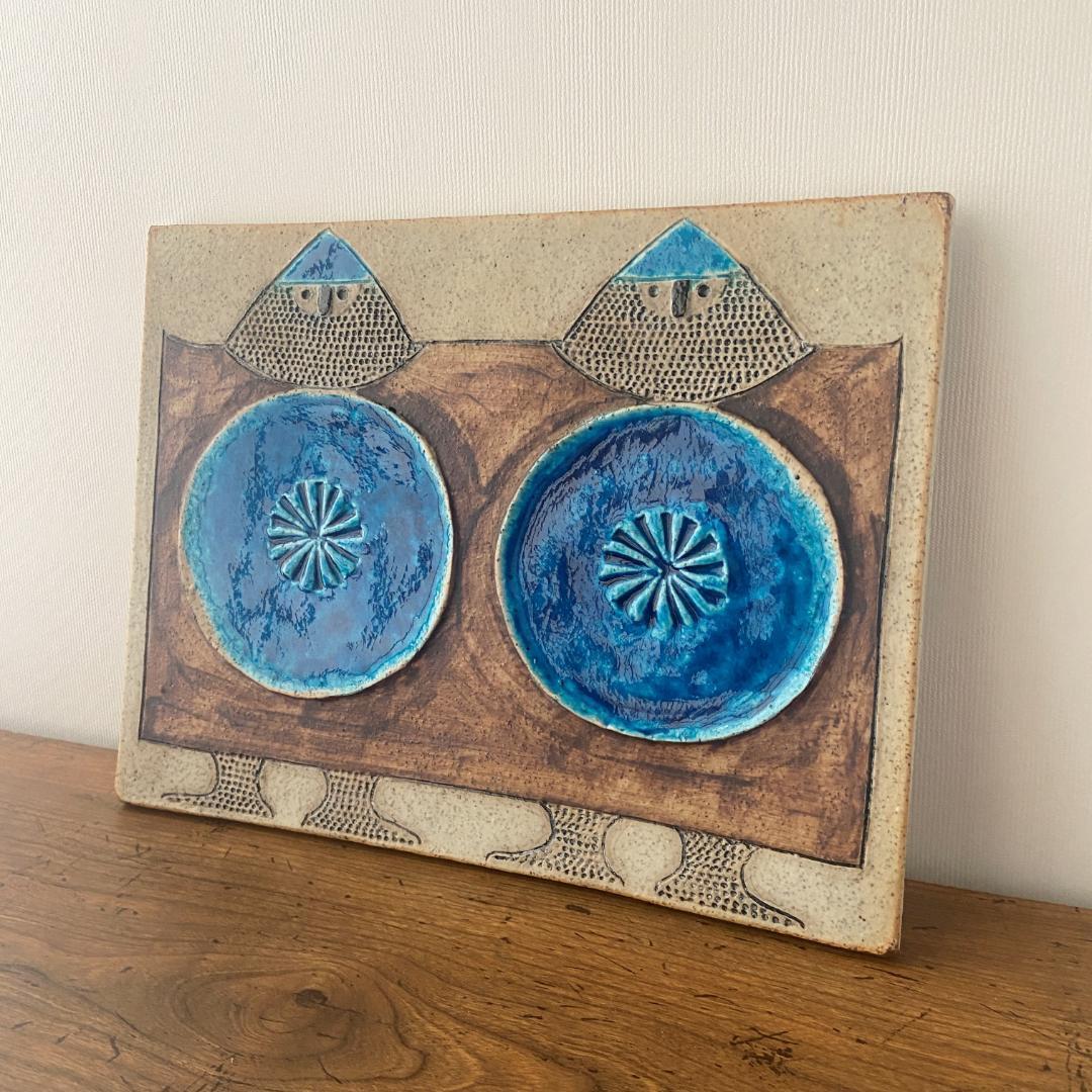 インガーパーソン 陶板 リンドベリ バイキング 壁掛け ロールストランド A