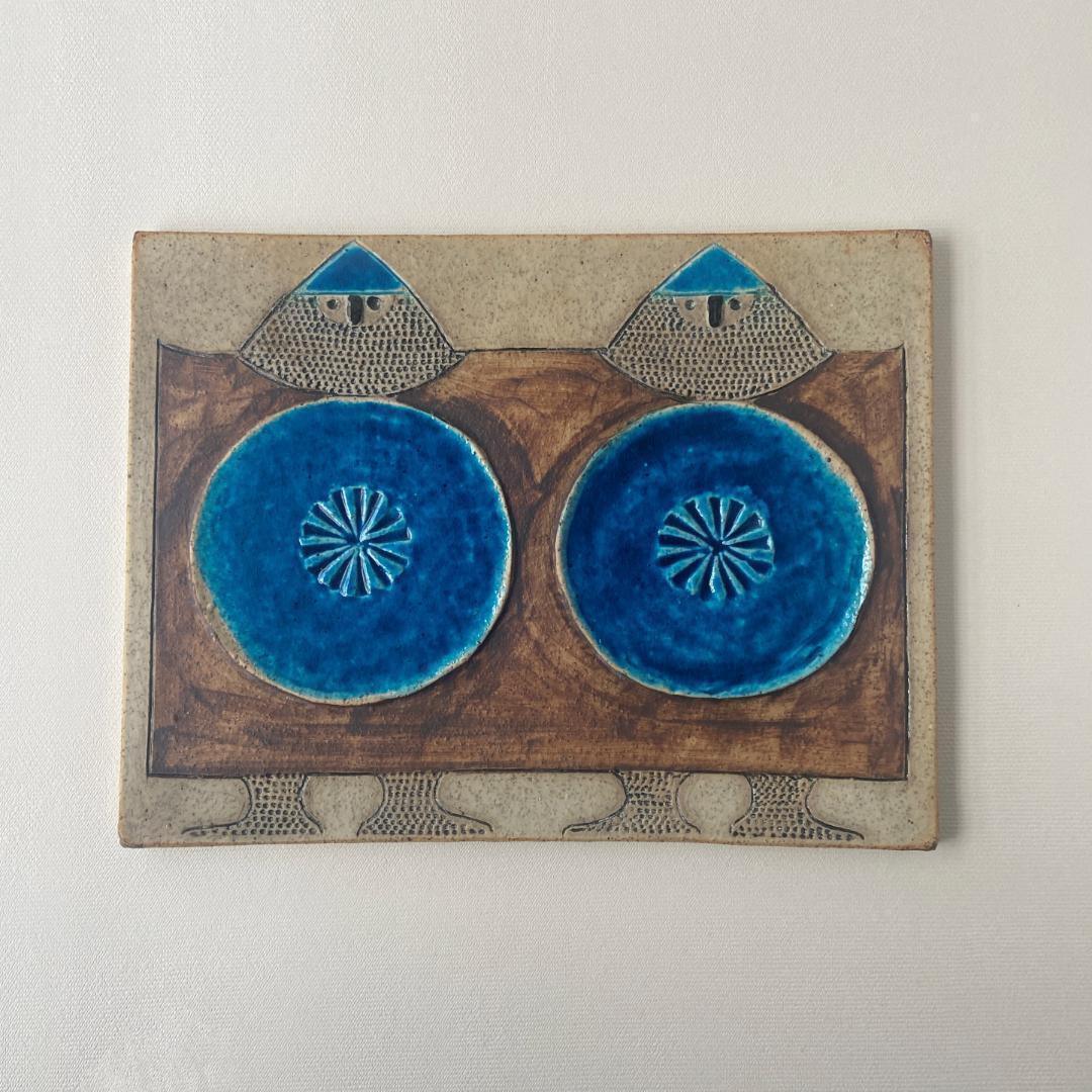 インガーパーソン 陶板 リンドベリ バイキング 壁掛け ロールストランド A